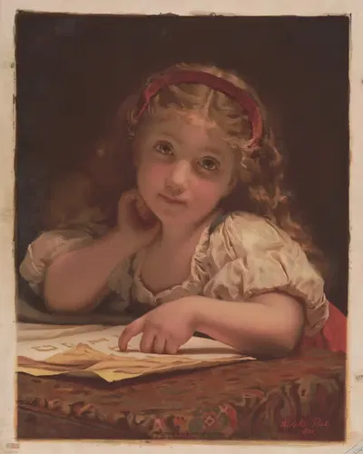 Studious by Etienne Adolphe Piot, 1873 — digital art print download