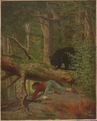 A surprise party by Bencke & Scott, 1872 — digital art print download