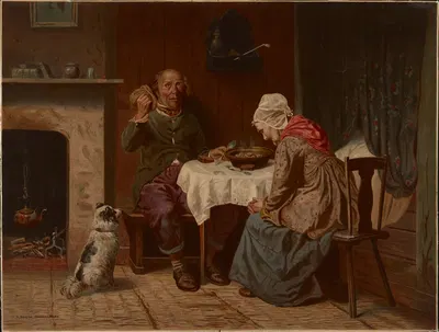 Asking a blessing by Bencke & Scott, 1871 — digital art print download