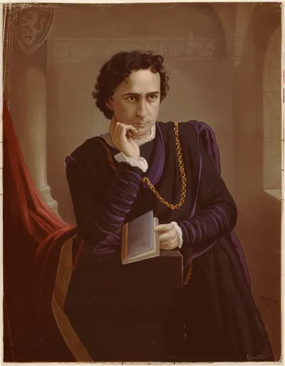 Edwin Booth as Hamlet by Bencke & Scott, 1873 — digital art print download