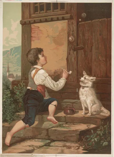 Счастливые часы детства by Кэлдвелл и Ко, 1874 — digital art print download