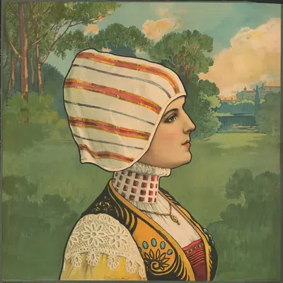 Florentine head by Campbell, Metzger & Jacobson, 1903 — digital art print download