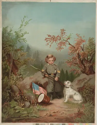 На пикетной охране by Колтон, Захм и Робертс, 1869 — digital art print download