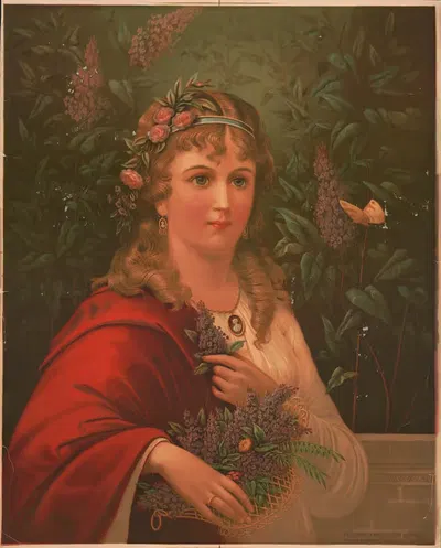 Весна by Э. П. и Л. Рестейн, 1878 — digital art print download