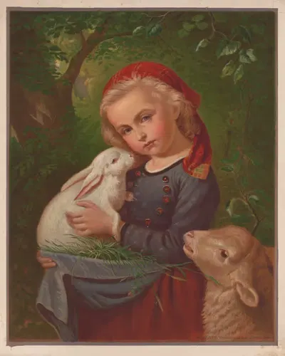 Питомцы by Эдмунд Фёрстер и Ко, 1873 — digital art print download