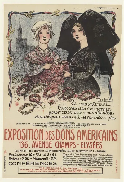 Exposition des dons américains 136 avenue des Champs-Elysées by Луи Абель-Трюше, 1817 — digital art print download