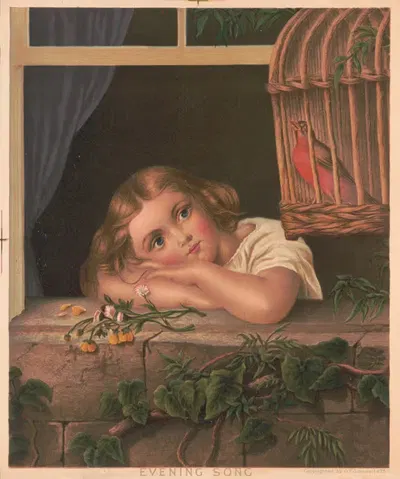 Вечерняя песня by Г.Ф. Гилман, 1875 — digital art print download