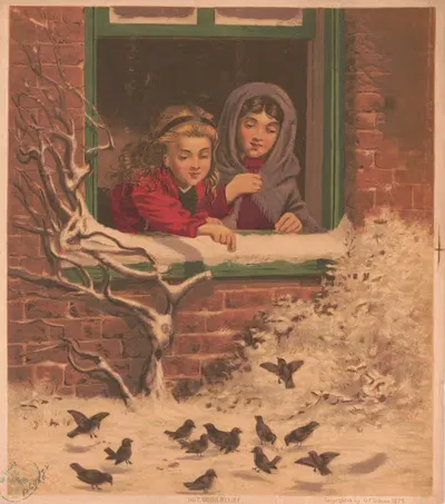 Уличная помощь by Г.Ф. Гилман, 1875 — digital art print download