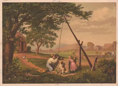Старое дубовое ведро by Г.Ф. Гилман, 1875 — digital art print download