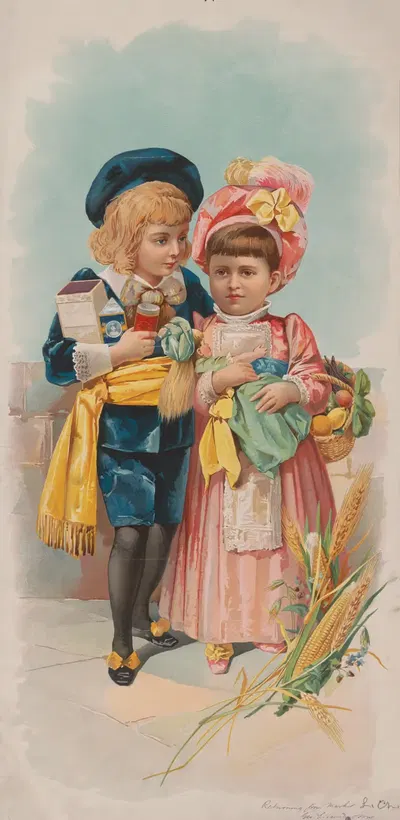 Возвращение с рынка by Джордж С. Хартн, 1892 — digital art print download