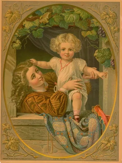 Папа! Папа! by Джордж Стинсон и Ко, 1881 — digital art print download