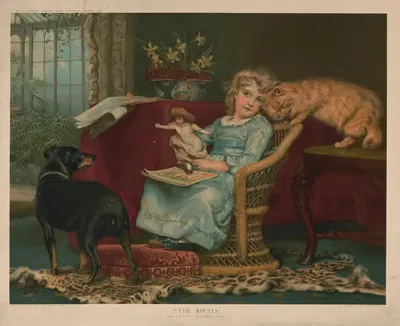 Соперники by Гилбт Уайтхед и Ко, 1907 — digital art print download