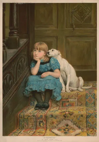 Симпатия by Гилбт Уайтхед и Ко, 1890 — digital art print download