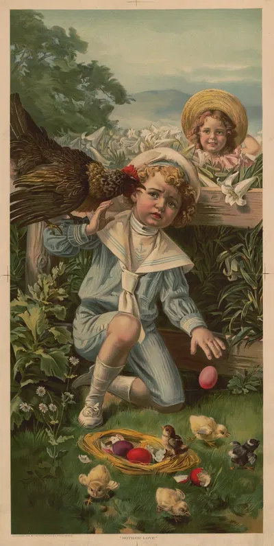 Материнская любовь by Великая Американская Чайная Компания, 1902 — digital art print download