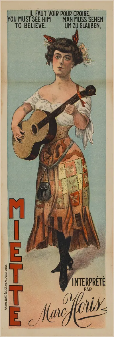 Miette interprété par Marc Horis by Louis Galice, 1906 — digital art print download