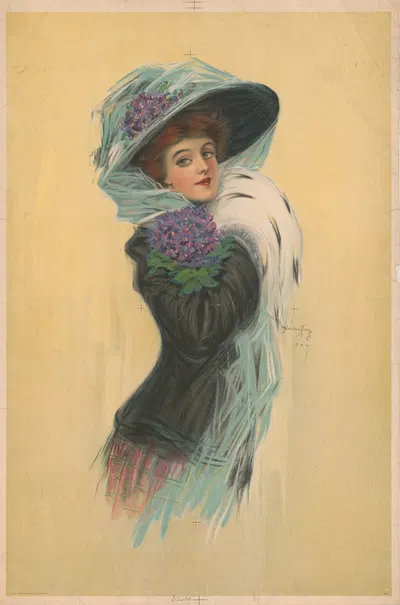 Фиолетовый by Гамильтон Кинг, 1907 — digital art print download