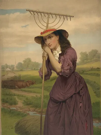 Мод Мюллер by Джон Джордж Браун, 1868 — digital art print download