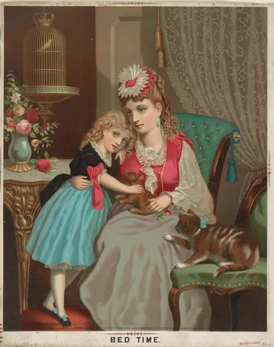 Время сна by Джон Х. Баффорд и сыновья, 1873 — digital art print download