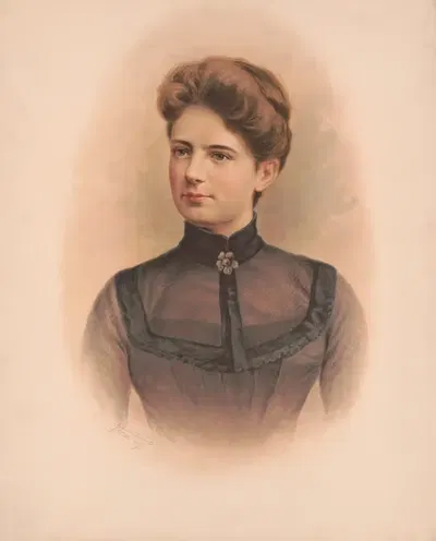 Франсис Фолсом (госпожа Гровер Кливленд) by Юлий Бьен и Компания, 1887 — digital art print download