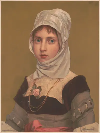 Citizen, female head by Louis Prang & Co., 1879 — digital art print download