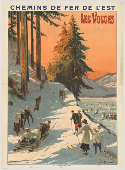 Chemins de fer de l'Est. Les Vosges by Louis Tauzin, 1912 — digital art print download