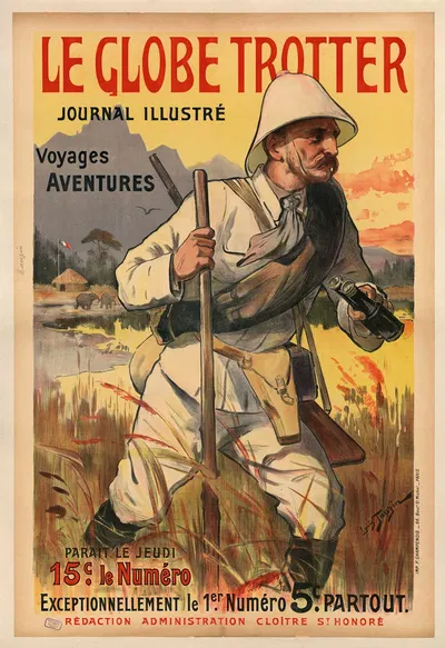 Le Globe Trotter by Louis Tauzin, 1902 — digital art print download