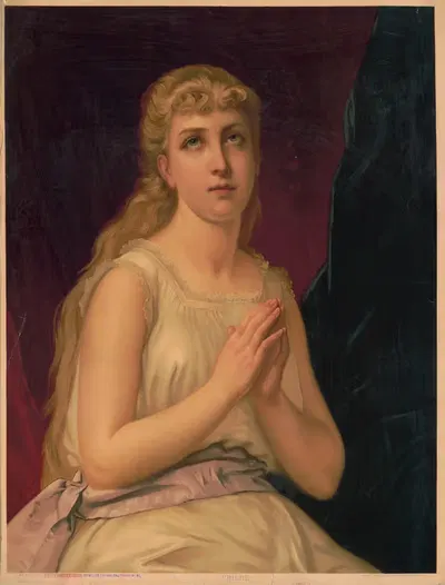 Молитва by Мюллер, Люхсингер и Ко, 1889 — digital art print download