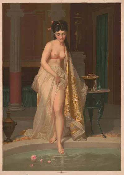 Going into bath by Testu & Massin, 1873 — digital art print download