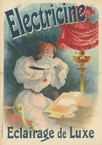 Electricine. Eclairage de luxe by Lucien Baylac, 1895 — digital art print download