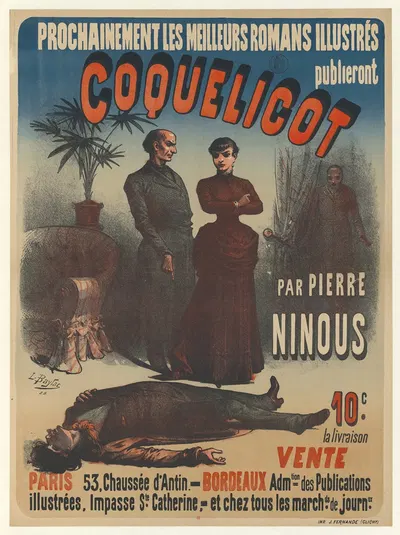 Prochainement les meilleurs romans illustrés publieront Coquelicot par Pierre Ninous by Lucien Baylac, 1885 — digital art…