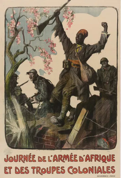 Journée de l'Armée d'Afrique et des troupes coloniales by Люсьен Жона, 1917 — digital art print download