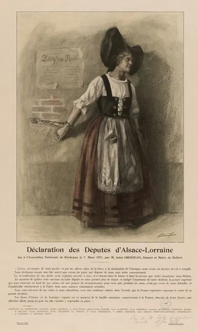 Lue à l'Assemblée Nationale de Bordeaux le 1er Mars 1871, par M. Jules Grosjean, Député et Maire de Belfort by Люсьен Жона,…