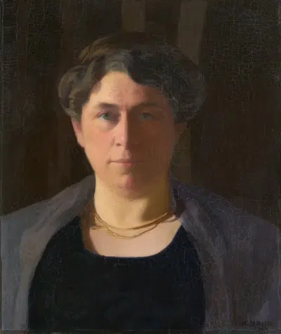 Portrait of Bianca Kern-Hunziker by Albert Hermann Daur, 1912 — digital art print download