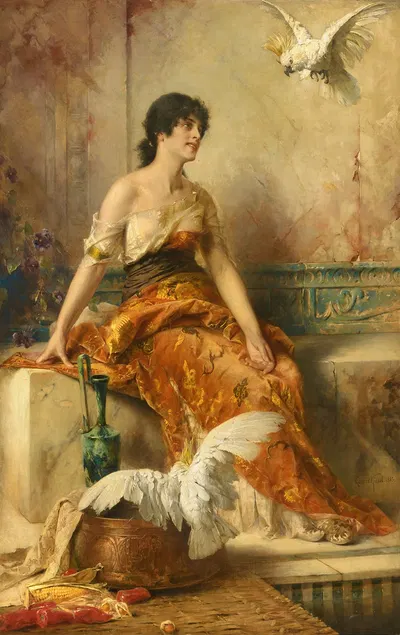 Домашние животные by Конрад Кизель, 1885 — digital art print download