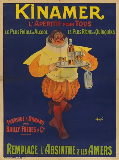 Kinamer, l'apéritif pour tous.. by Marcellin Auzolle, 1912 — digital art print download