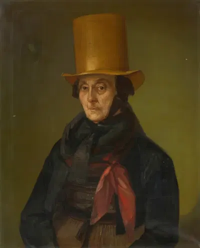 Портрет Шоластики Ромбах, урождённой Ференбах by Дионис Гантер, 1840 — digital art print download