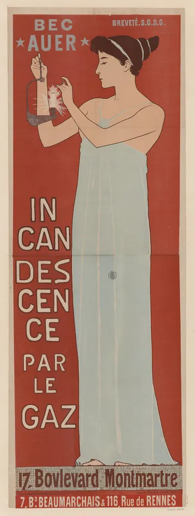 Bec Auer Incandescence par le gaz by Морис Реалье-Дюма, 1893 — digital art print download