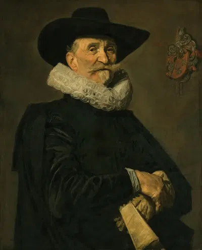 Portrait of a gentleman of the de Wolff family, possibly Joost de Wolff by Frans Hals — digital art print download