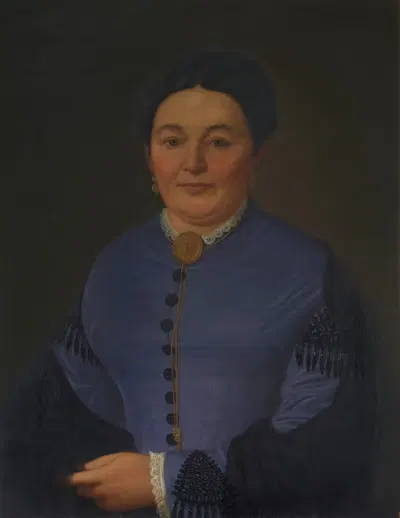 Portrait of Philippine Trescher, née Traub by Georg Balder, 1866 — digital art print download
