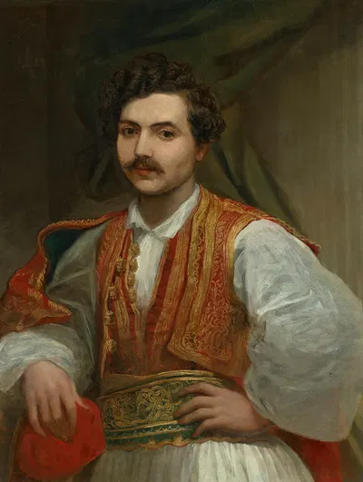 Портрет Николаса Ионидеса (1815-1873) by Джордж Фредерик Уоттс, 1815-1873 — digital art print download