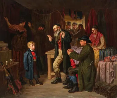 Примерка пальто by Густав Зафарек — digital art print download