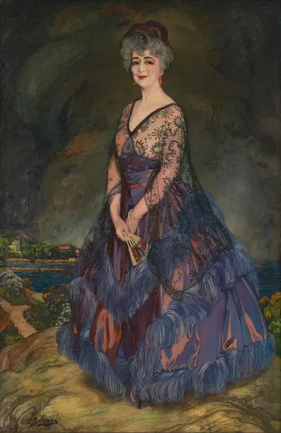 Portrait of Mrs. Julia G. Fahnestock by Ignacio Zuloaga — digital art print download