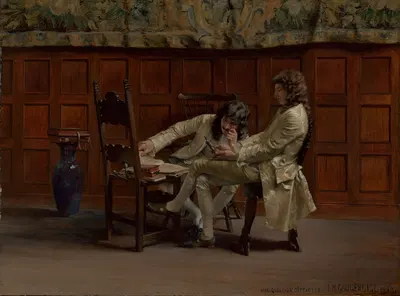 Сложный вопрос by Игнац Марсель Гогенгигль, 1883 — digital art print download