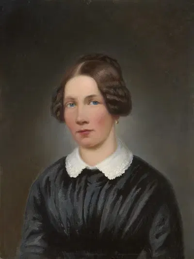 Портрет Полины Рогг, урождённой Тритшеллер by Иоганн Баптист Лаула, 1840 — digital art print download