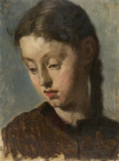 Девичий портрет (Этюд) by Юлий Зигфрид Уэц, 1850 - 1885 — digital art print download