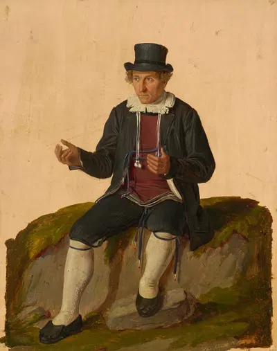 Man from Hauenstein by Louis Coblitz, 1837 — digital art print download
