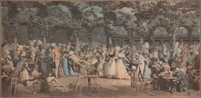 Общественная прогулка by Филибер-Луи Дебюкур, 1792 — digital art print download