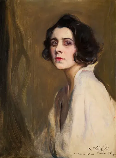 Портрет певицы Жермен Жиен (1895-1989) by Филипп Алексис де Ласло, 1895-1989 — digital art print download