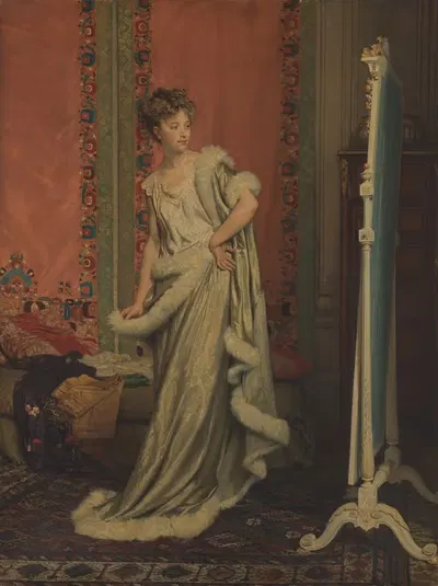 Перед зеркалом by Пьер Поль Леон Глез, 1873 — digital art print download