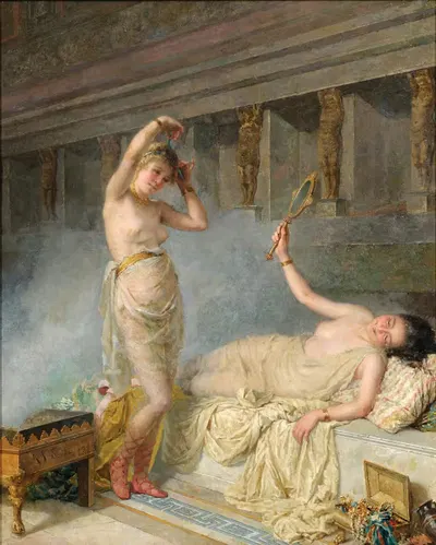 Голубая лента by Рафаэлло Сорби, 1883 — digital art print download